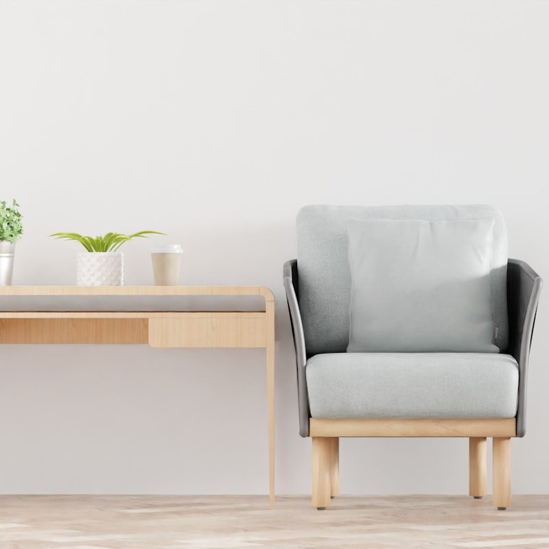 Fauteuil lounge gris